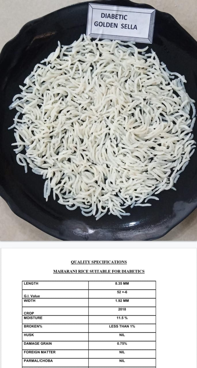 Diabetic Golden Sella Basmati Rice — Low GI