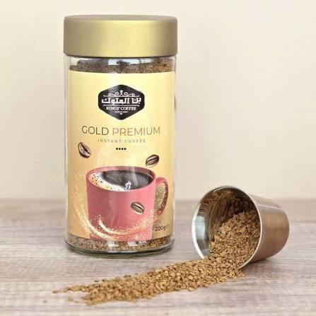 Kings Coffee Gold Premium Instant Coffee — 200 g Jar
