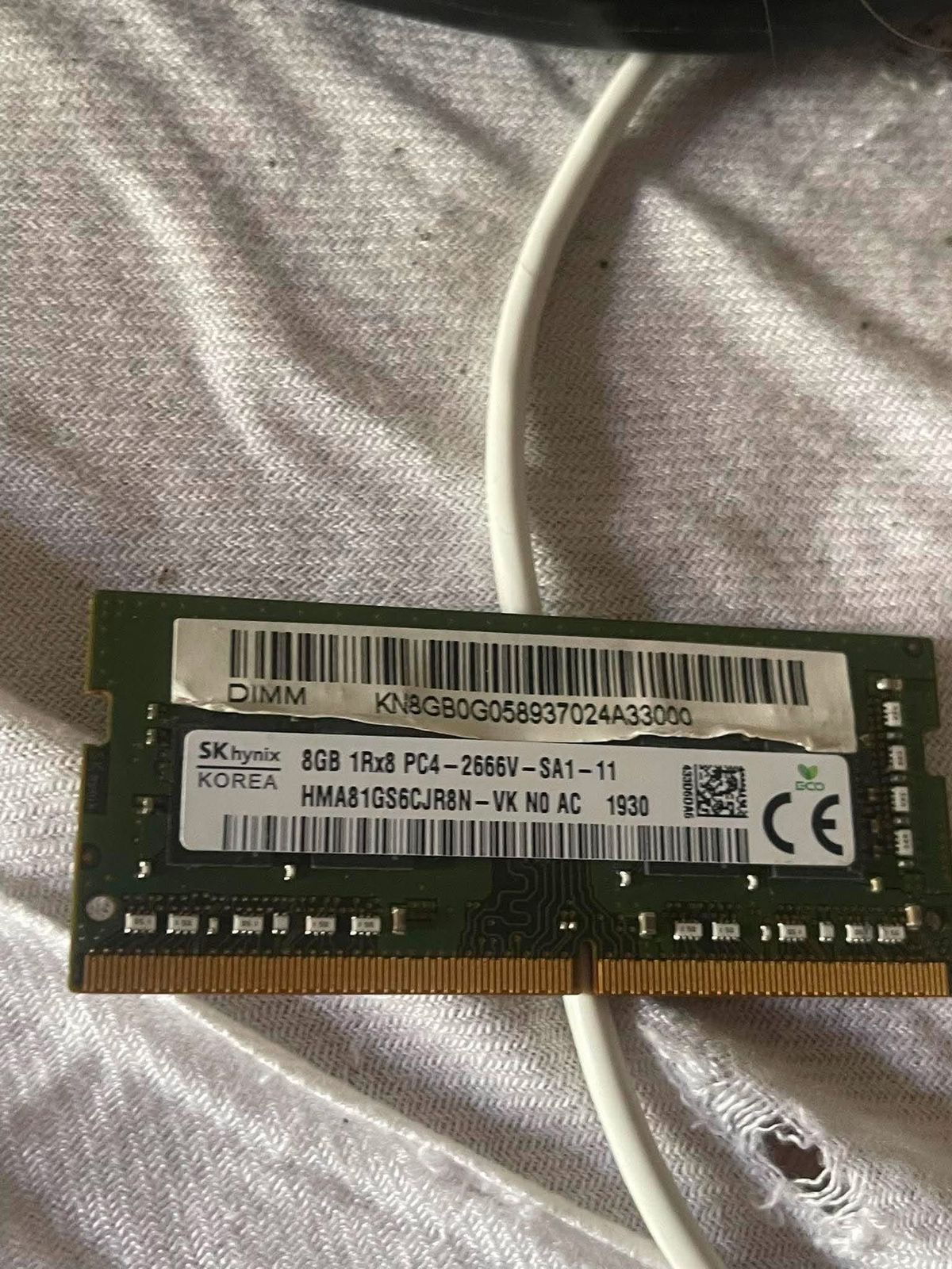 SK Hynix 8GB DDR4-2666 SODIMM Laptop RAM