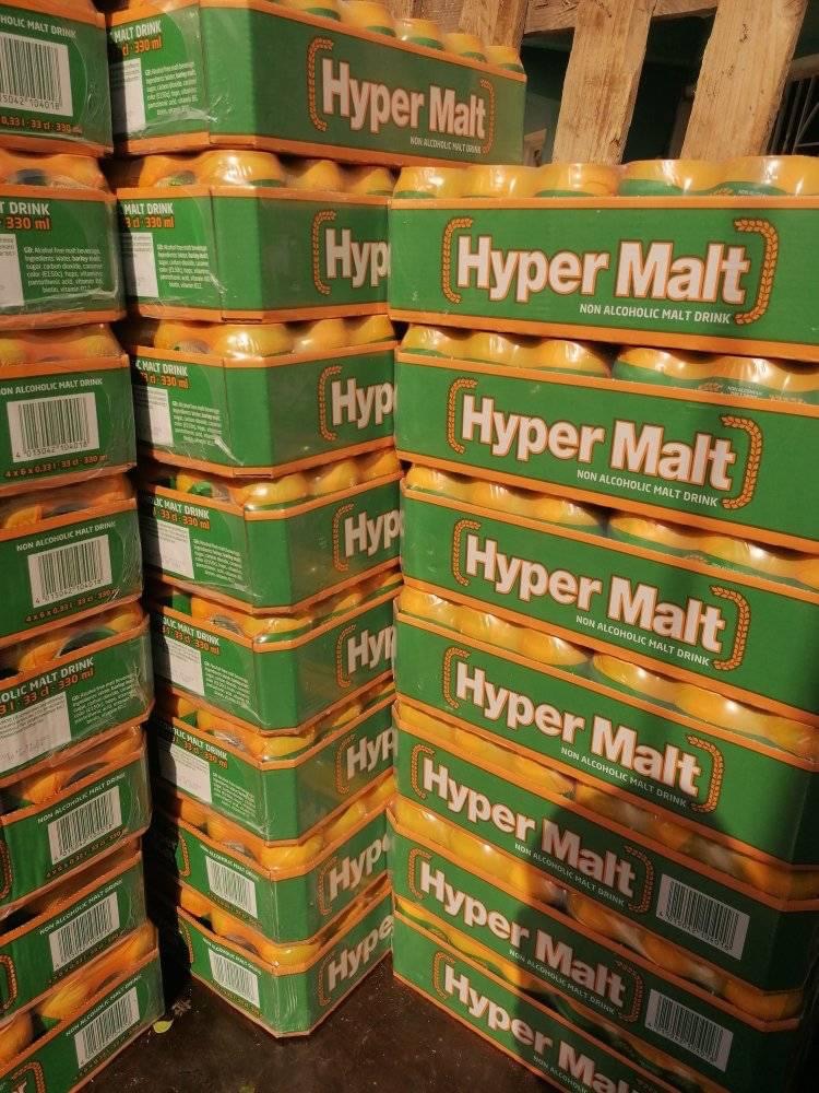 Hyper Malt Non-Alcoholic Drink 33cl — Cases