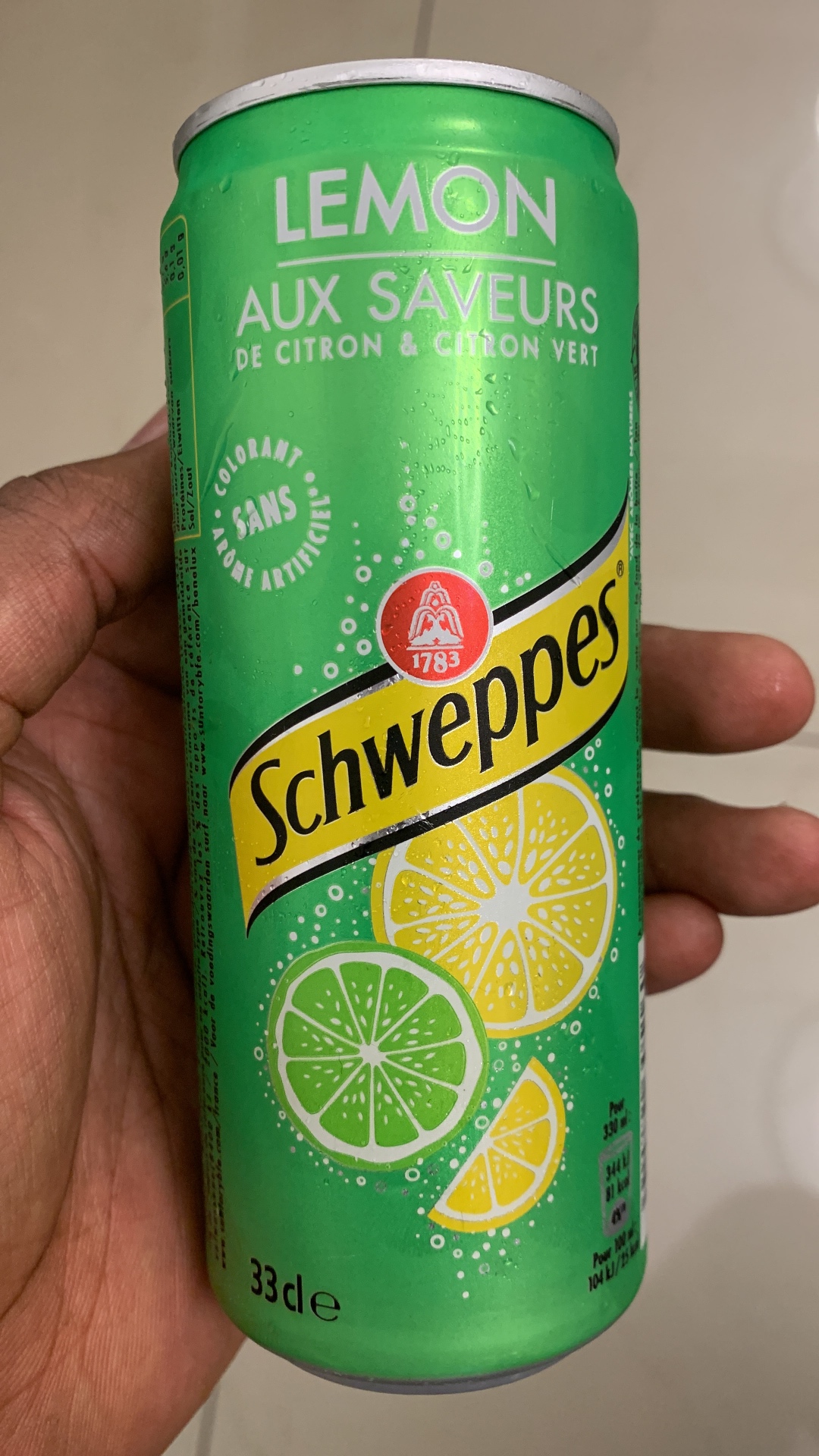 Schweppes Lemon & Lime Can 33cl