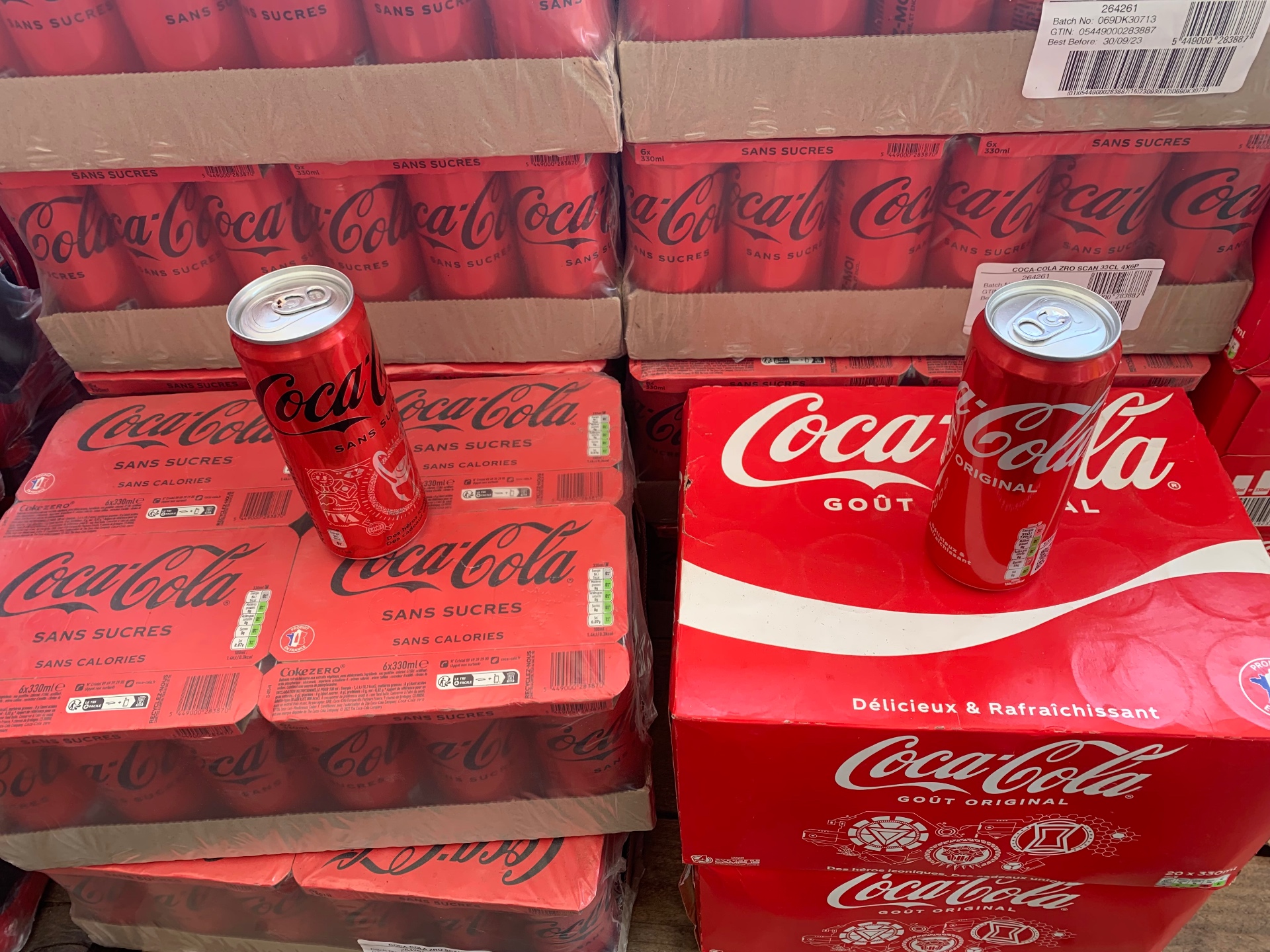 Coca-Cola Zero 33cl Slim Cans — Cases