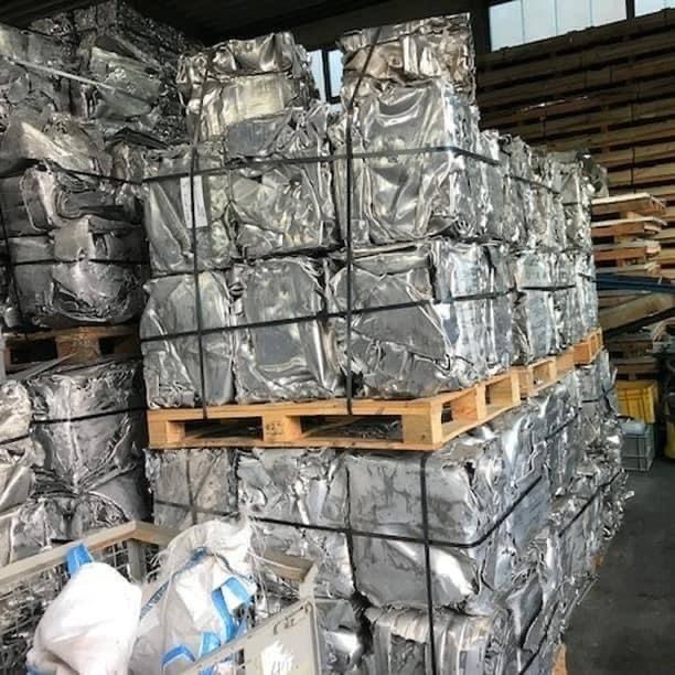 Aluminum Extrusion Bales on Pallets
