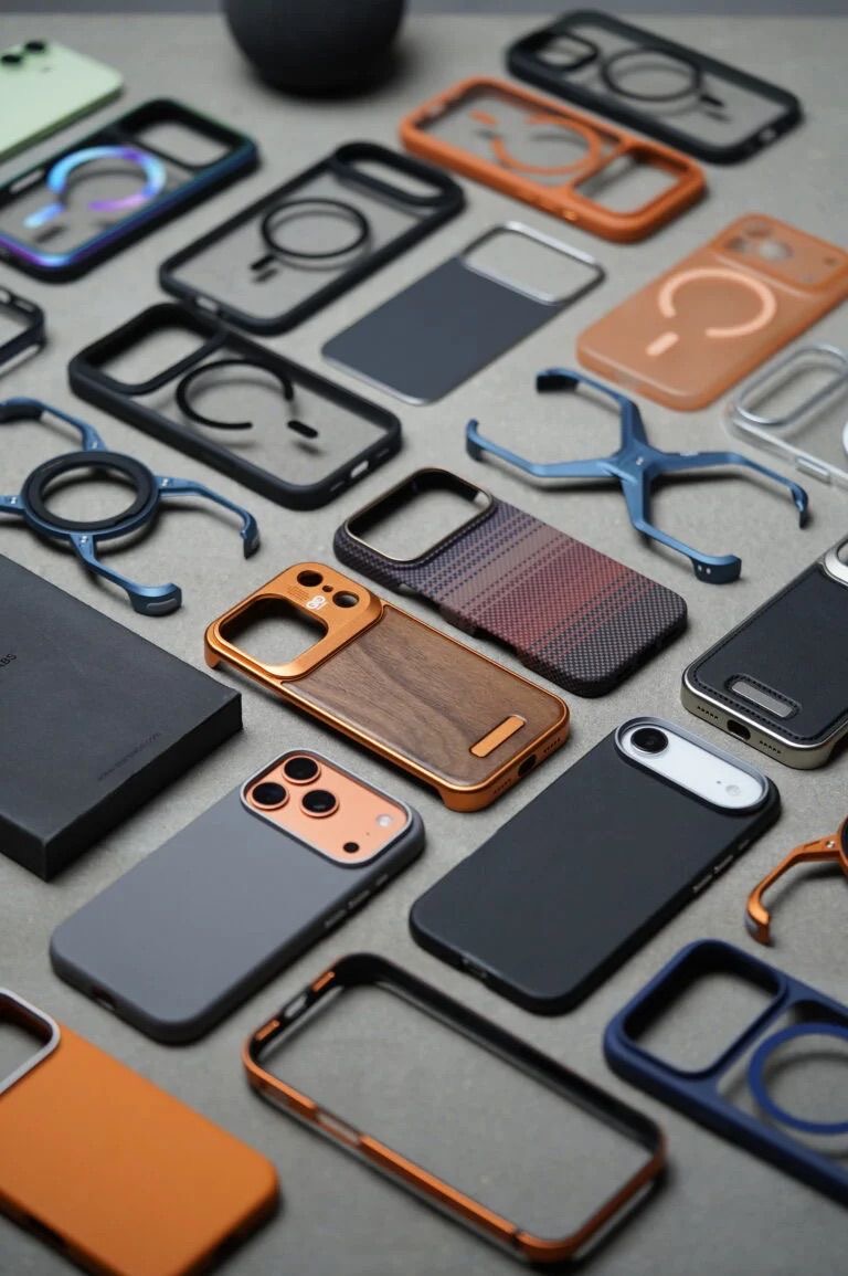 Mixed MagSafe Phone Cases Bulk Lot — Aramid / Wood / Silicone
