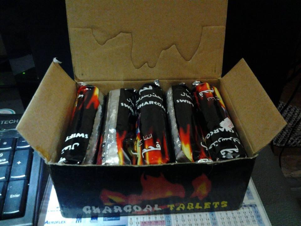Shisha Charcoal Tablets — Retail Display Box